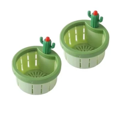 2Pcs Plastic Kitchen Sink Drain Strainer (Multicolor)