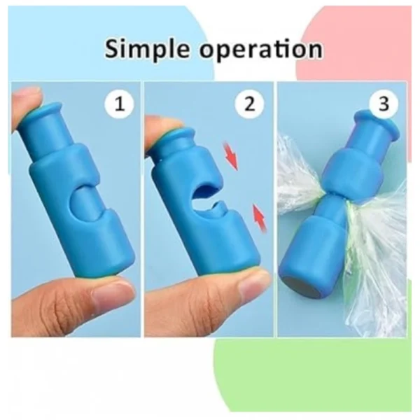 6Pcs Plastic Food Bag Sealing Clips (Multicolor) - Image 3