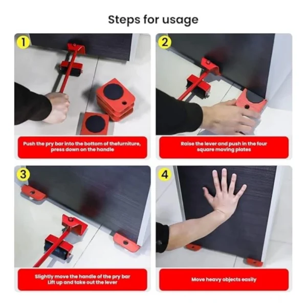 Plastic Lifter And Furniture Mover Shifting Tool (Multicolor ) - Image 3