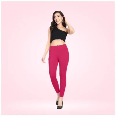 Women's Cotton Blended Solid Ankle legging (Rani)