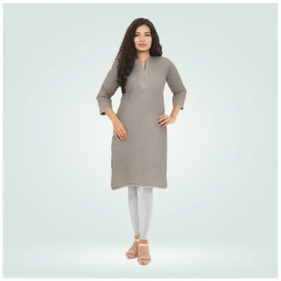 Women's Cotton Blended Solid Shimmer Ankle leggings (Silver)