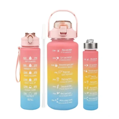 Plastic Multicolor Water Bottle (Multicolor)