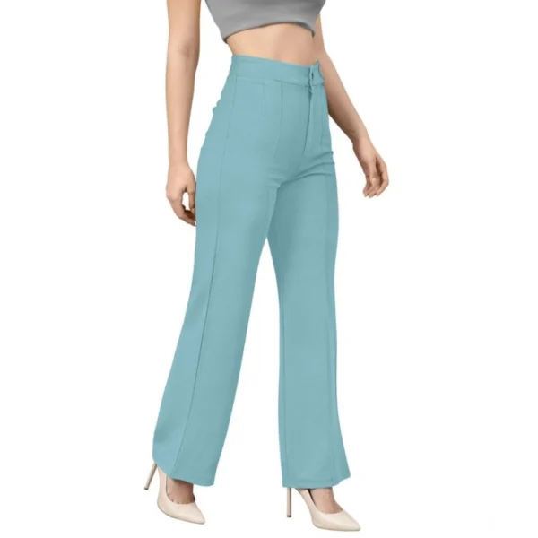 Women's Polyester Cow Pattern Pant (Pista) - Image 4