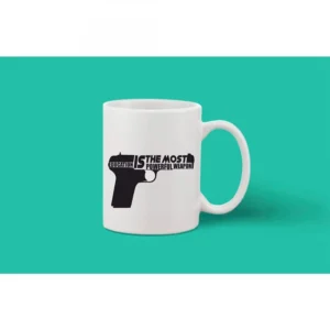 Printed Ceramic Coffee Mug - 1 Pieces, White, 11oz - Image 2