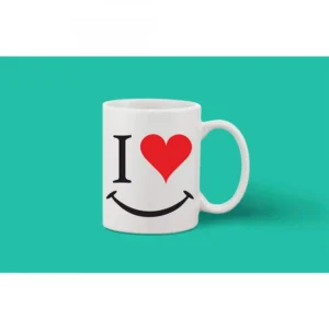 Printed Ceramic Coffee Mug - 1 Pieces, White, 11oz - Image 2