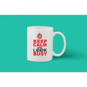 Printed Ceramic Coffee Mug - 1 Pieces, White, 11oz - Image 2