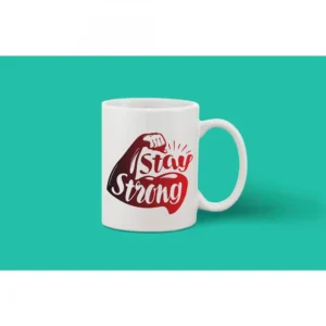 Printed Ceramic Coffee Mug - 1 Pieces, White, 11oz - Image 2