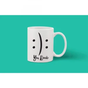 Printed Ceramic Coffee Mug - 1 Pieces, White, 11oz - Image 2