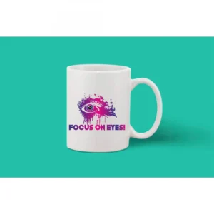 Printed Ceramic Coffee Mug - 1 Pieces, White, 11oz - Image 2