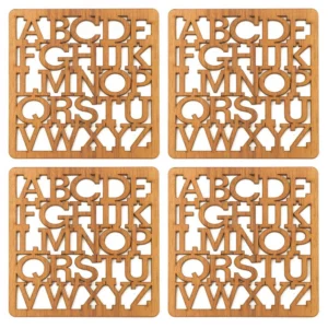 Wooden Coasters for Tea Coffee (Set of 4) - Image 3