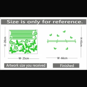 Green Radium Wall Sticker - Image 2
