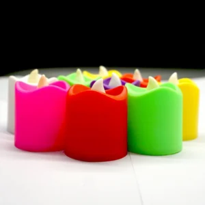 _12 Pieces Festival Decorative LED Tealight Candles (Color: Assorted) - Image 4