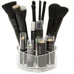 Pack Of_2 Acrylic Material Made Heart Shape Cosmetic Organizer Storage Box (Color:Assorted) - Image 4