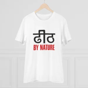 Men's PC Cotton Dhidh Nature Printed T Shirt (Color: White, Thread Count: 180GSM) - Image 3
