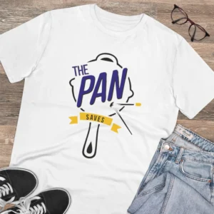 Men's PC Cotton The Pan Pubg Printed T Shirt (Color: White, Thread Count: 180GSM) - Image 4