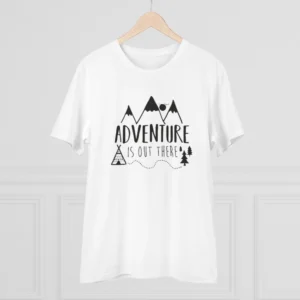 Men's PC Cotton Explore The Unseen Printed T Shirt (Color: White, Thread Count: 180GSM) - Image 3