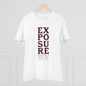 Men's PC Cotton Exposure Printed T Shirt (Color: White, Thread Count: 180GSM) - Image 3