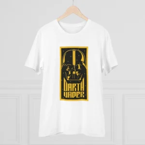 Men's PC Cotton Darth Vader Printed T Shirt (Color: White, Thread Count: 180GSM) - Image 3