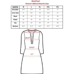 Women's Cotton Printed A Line Kurti (Black, Cotton) - Image 3