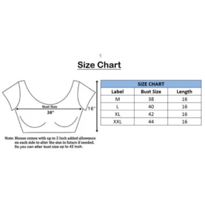 Women's Brocade, Inner-Cotton Full Stitched Padded Blouse (Yellow ) - Image 3