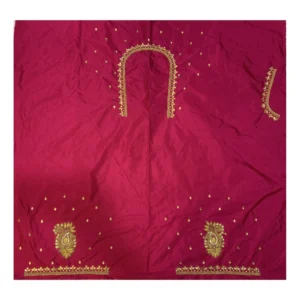 Women's Cotton Silk Self Design Unstitched Blouse Piece (Pink, 80-100 cm) - Image 2