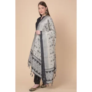 Women's Art Silk Printed Dupatta (Multicolored, Length: 2.25 to 2.50 Mtr) - Image 2