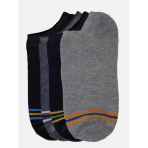 4 Pairs Unisex Casual Cotton Blended Printed Ankle length Socks (Assorted) - Image 3