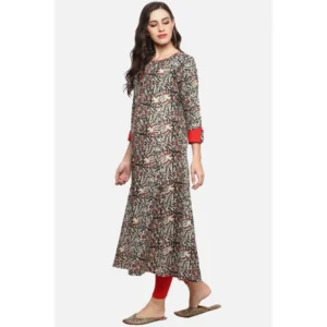Women's Casual 3/4 th Sleeve Printed Cotton Kurti (MultiColor) - Image 5