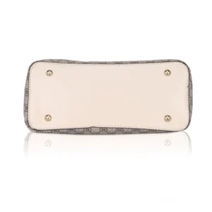 Women's Faux Leather Printed Handbag (Beige) - Image 3