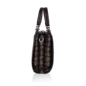 Women's Faux Leather Printed Handbag (Coffee) - Image 4