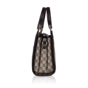 Women's Faux Leather Printed Handbag (Coffee) - Image 5