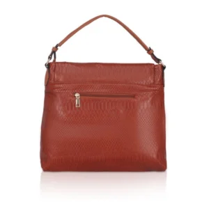Women's Faux Leather Textured Sling Bag (Brown ) - Image 4