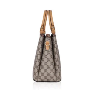 Women's Faux Leather Printed Handbag (Camel) - Image 5