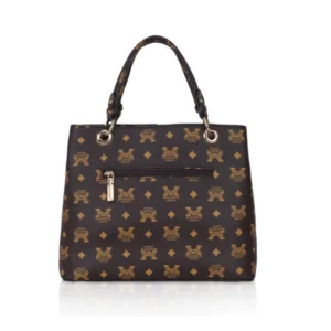 Women's Faux Leather Printed Handheld Bag (Brown ) - Image 2