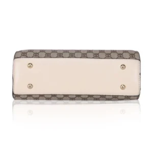 Women's Faux Leather Printed Handbag (Beige) - Image 3