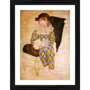 Paul in a Clown Suit 1924 Painting With Wood Photo Frame (Multicolor) - Image 2
