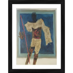 Mahatma Painting With Wood Photo Frame (Multicolor) - Image 2