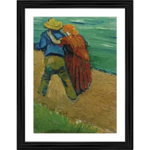 Two Lovers in Arles 1888 Painting With Wood Photo Frame (Multicolor) - Image 2
