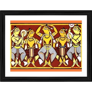 Celebration Painting With Wood Photo Frame (Multicolor) - Image 2