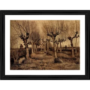 Pollard Birches 1884 Painting With Wood Photo Frame (Multicolor) - Image 2