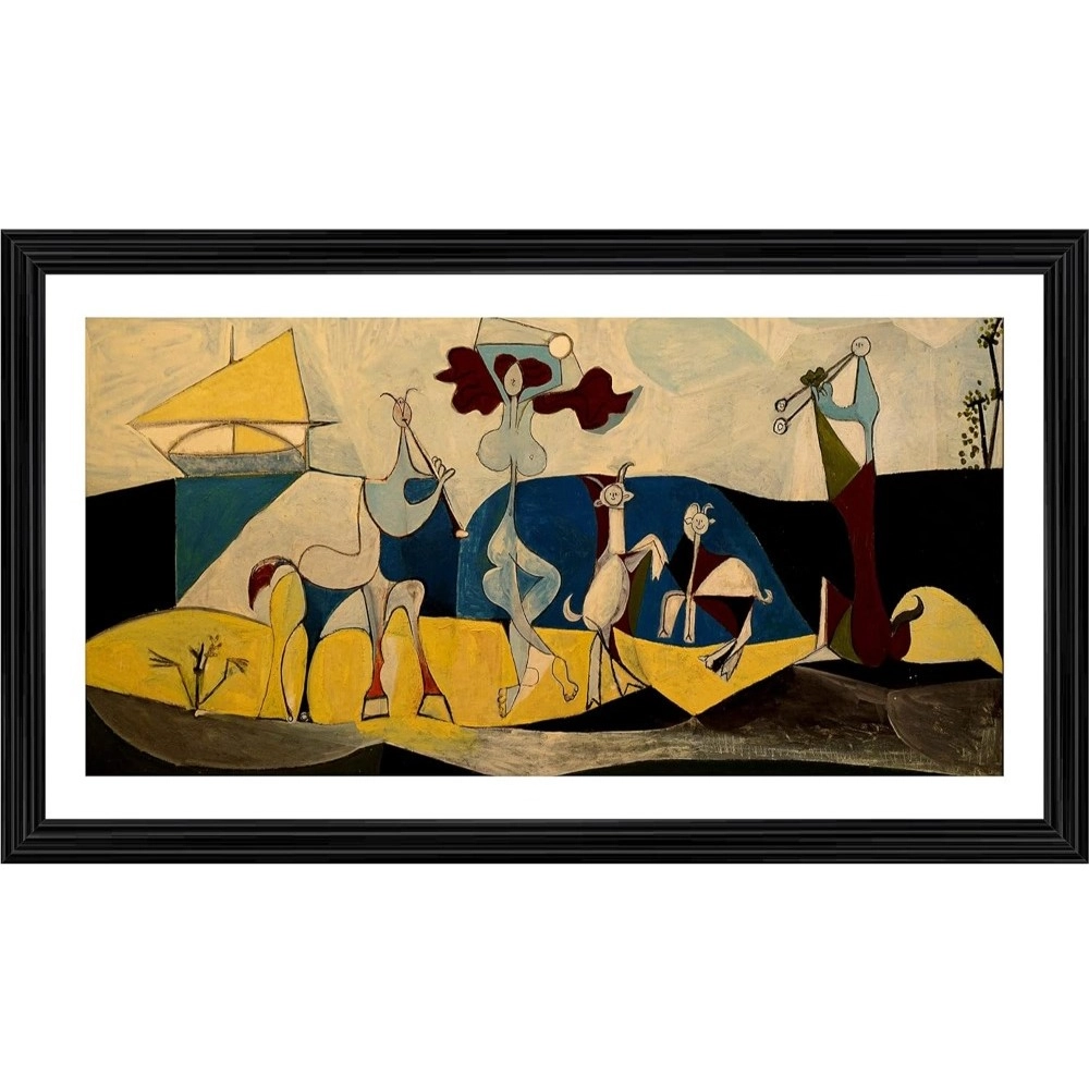 Joie De Vivire Joy of Living 1946 Painting With Wood Photo Frame (Multicolor)