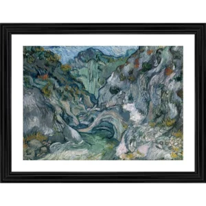 Ravine 1889 Painting With Wood Photo Frame (Multicolor) - Image 2