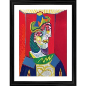 Buste de Femme Bust of a Woman 1909 Painting With Wood Photo Frame (Multicolor) - Image 2