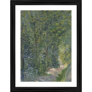 Path in the Woods 1887 Painting With Wood Photo Frame (Multicolor) - Image 2