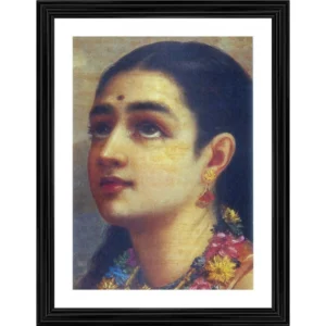 Shakuntala 1880 Painting With Wood Photo Frame (Multicolor) - Image 2