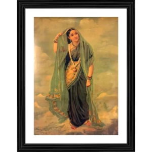 Rambha 1896 Painting With Wood Photo Frame (Multicolor) - Image 2