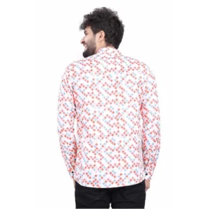 Men's Cotton Blended Printed Full Sleeve Shortkurta (Multicolor) - Image 6