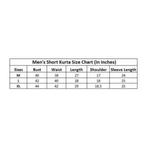 Men's Cotton Blended Printed Full Sleeve Shortkurta (Multicolor) - Image 5