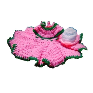 Laddu Gopal Tharad Dress Size: 0 To 6 (Light Pink) - Image 2