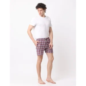 Pack_of_2 Men's Polycotton Checked Boxer Shorts (Multicolor) - Image 5